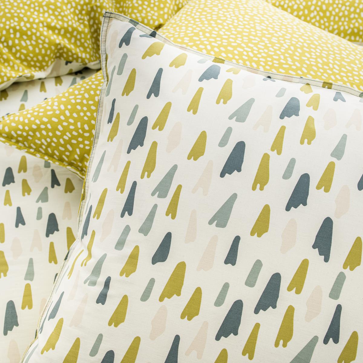 Ágyneműhuzat-garnitúra 3 Részes Fehér/sárga - textil