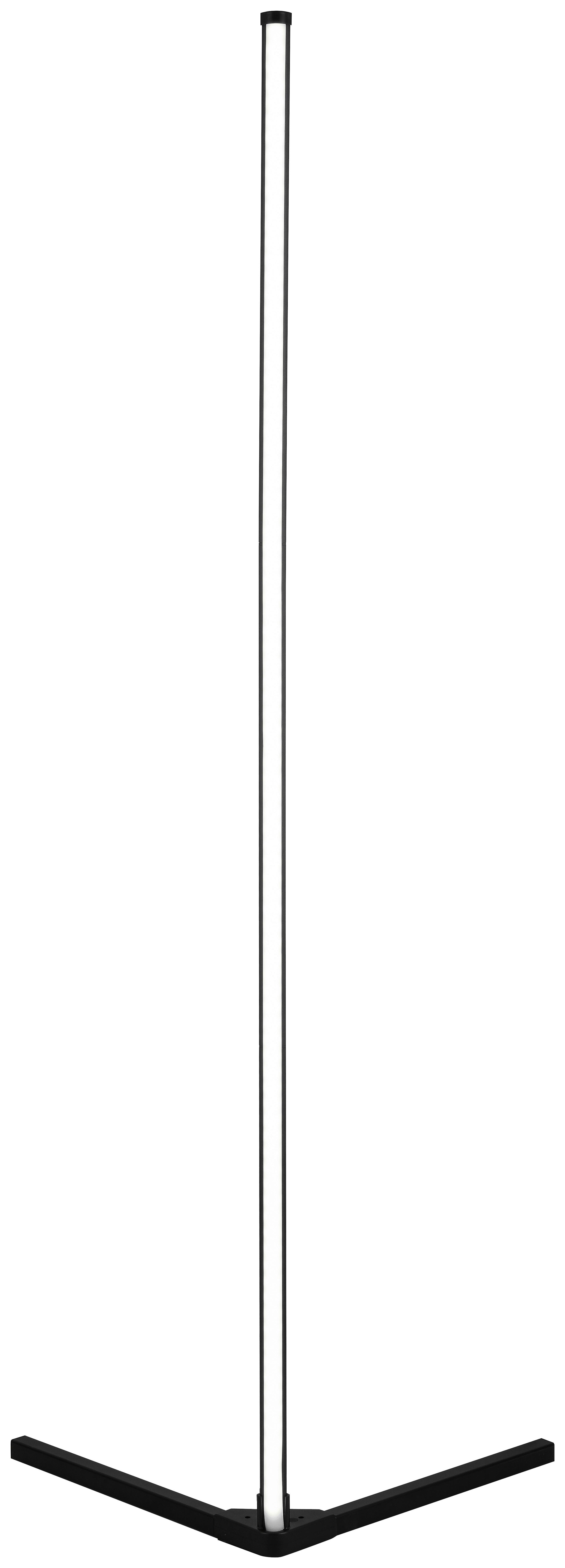 LED-GOLVLAMPA JULIKA - svart, Modern, metall/plast (38,5/38,4/140cm) - Mömax