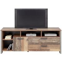 Tv-element Baghira, Rjava, Siva - temno siva/črna, Konvencionalno, kovina/umetna masa (161/63,9/41,6cm) - Premium Living