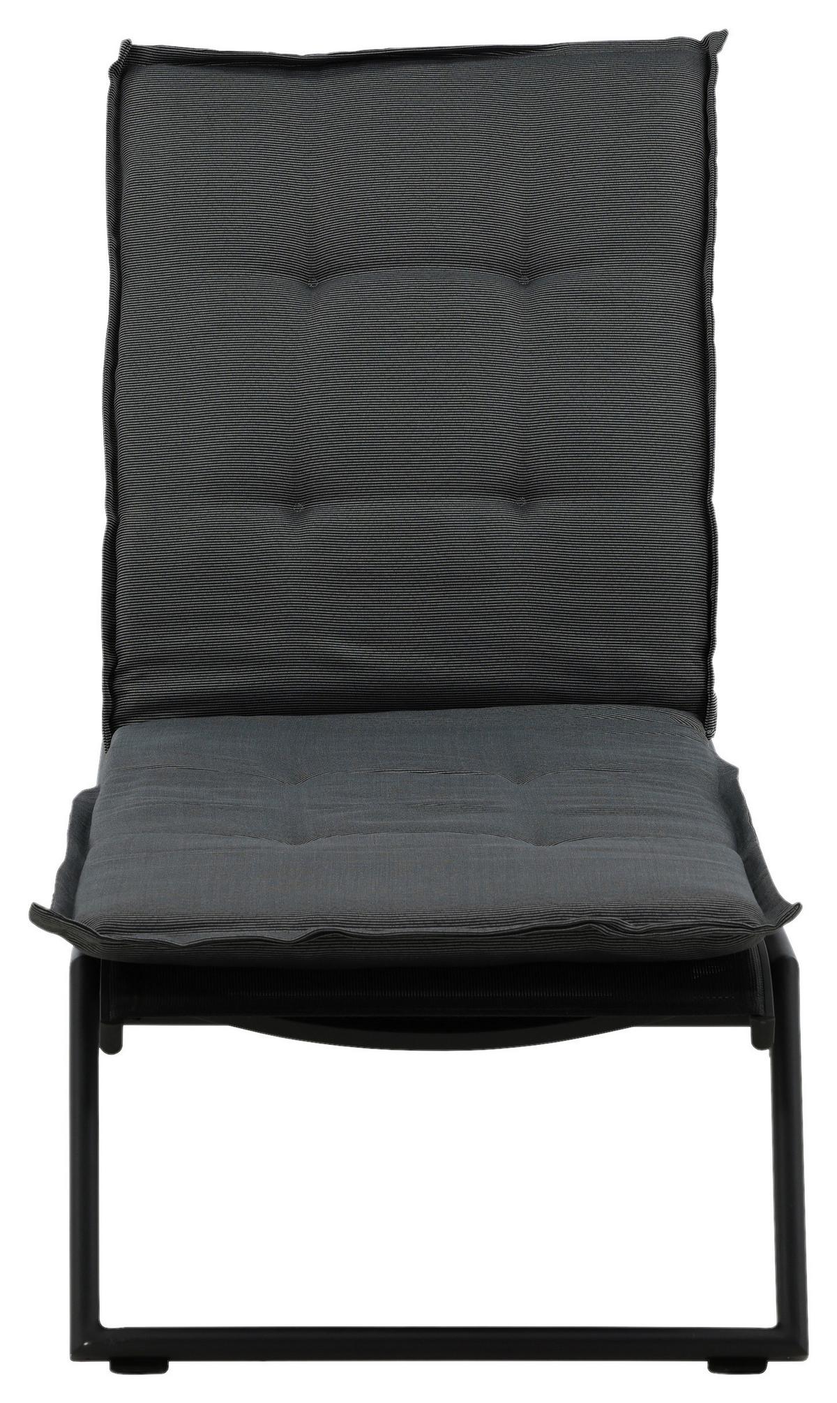 Liegenauflage Cushion ca. 60x193 cm Grau - Grau, KONVENTIONELL, Textil (60/5.5/193cm) - Gardenson
