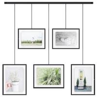 Collagen-Bilderrahmen Schwarz - Schwarz, Design, Glas/Metall (79,4/3,18/69,5cm) - Umbra