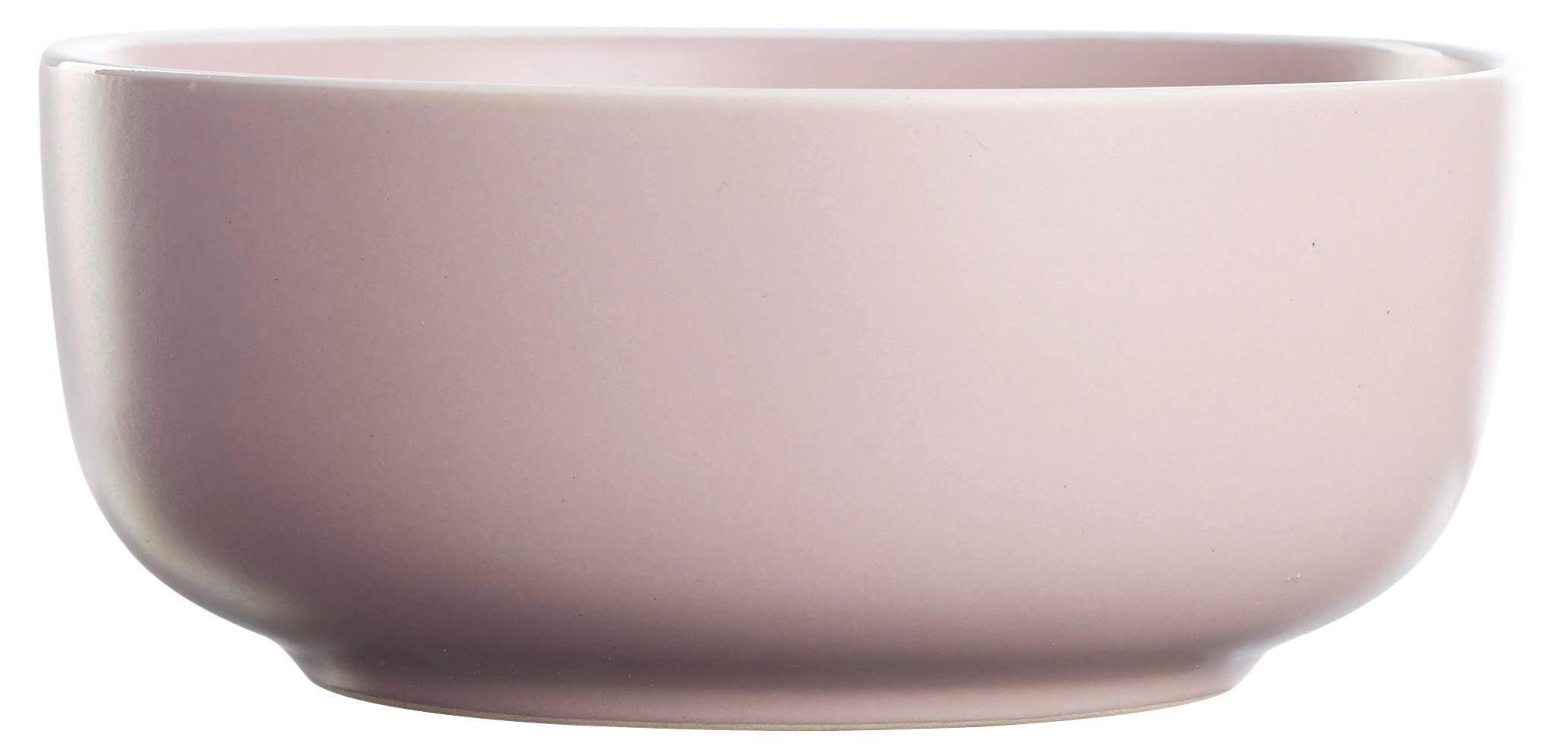 Müslischale Ragnar aus Steingut in Rosa - Rosa, MODERN, Keramik (14,5/6cm) - Modern Living