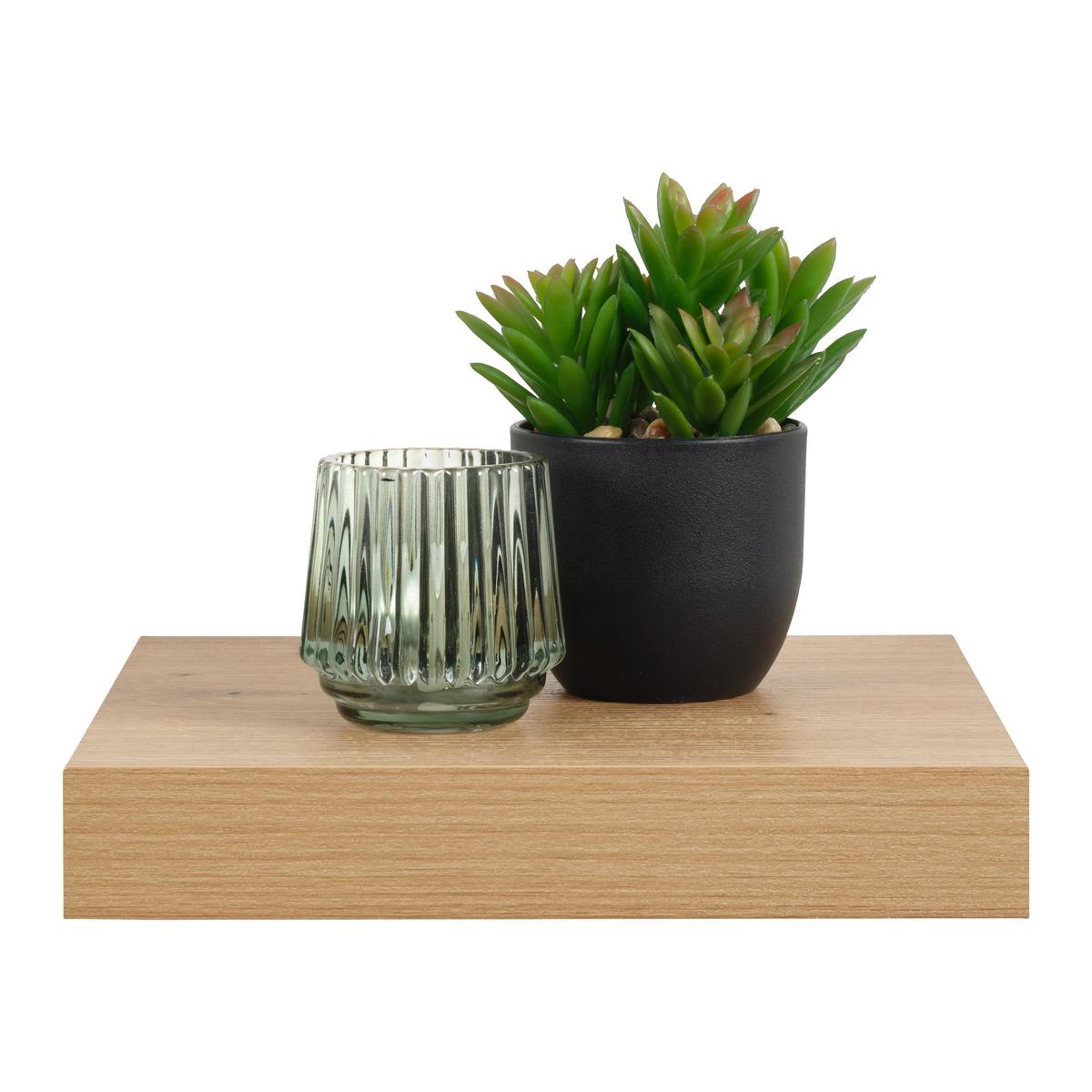 Zidna Polica Anja Sb - hrast Artisan, Moderno, drvni materijal (23,5/3,8/23,5cm) - Modern Living