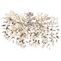 LAMPA SUFITOWA 64138D1S QUEENA - kolor srebrny/przejrzysty, Konventionell, metal/szkło (85/50/50cm) - Globo