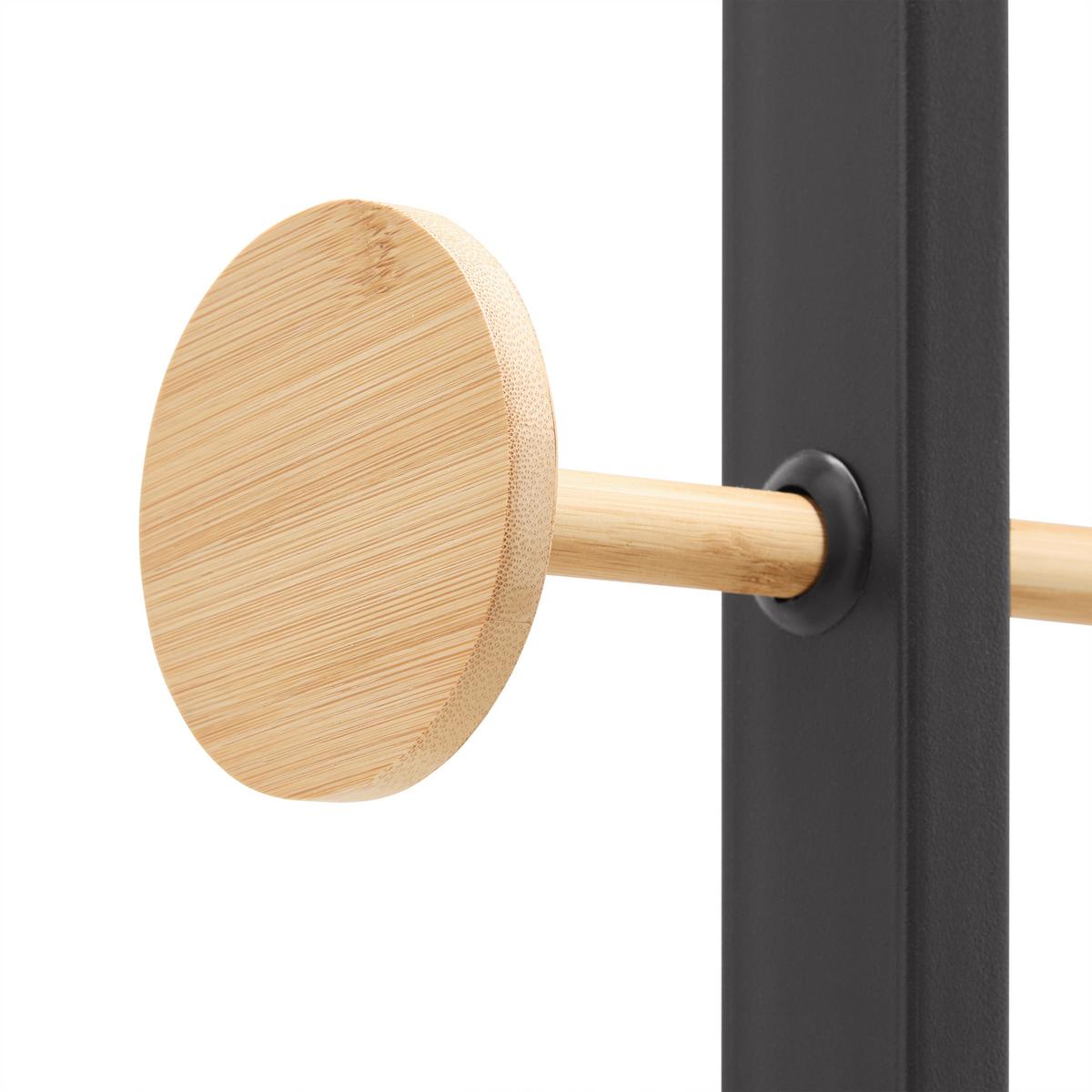 Samostojeća Vješalica Kaya - prirodne boje/antracit, Moderno, drvni materijal/metal (40/177/40cm) - Modern Living
