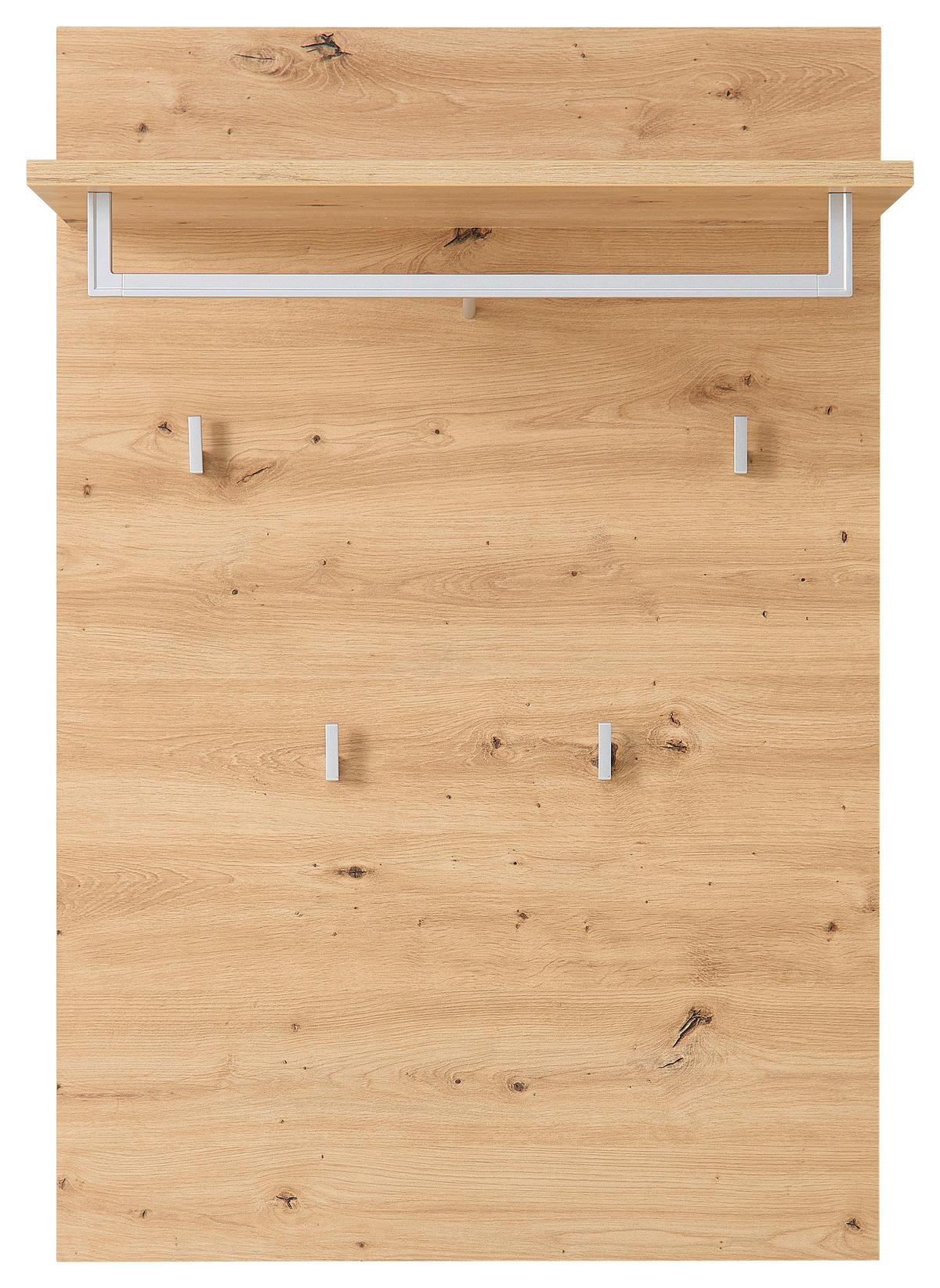 Garderobenpaneel Bari in Eiche Artisan - Eiche Artisan, Modern, Holzwerkstoff (78/117/30cm) - Premium Living