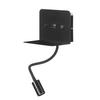 LED-Wandleuchte Schwarz max. 5 Watt - Schwarz, Basics, Metall (16/13/46cm)
