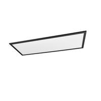 LED-Deckenleuchte Schwarz 34 Watt - Schwarz, Basics, Metall (30/80/5cm)