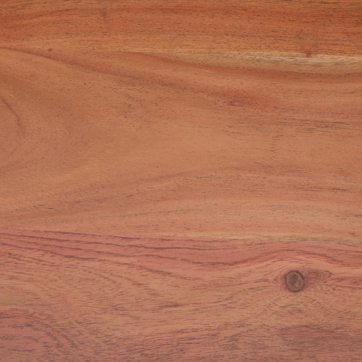 Klubska Miza Safara - črna/naravne barve, Natur, kovina/les (70/70/45cm) - Zandiara