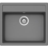 Spüle NEMN100AGCR in Croma - Grau, MODERN, Stein (57/51cm) - Schock