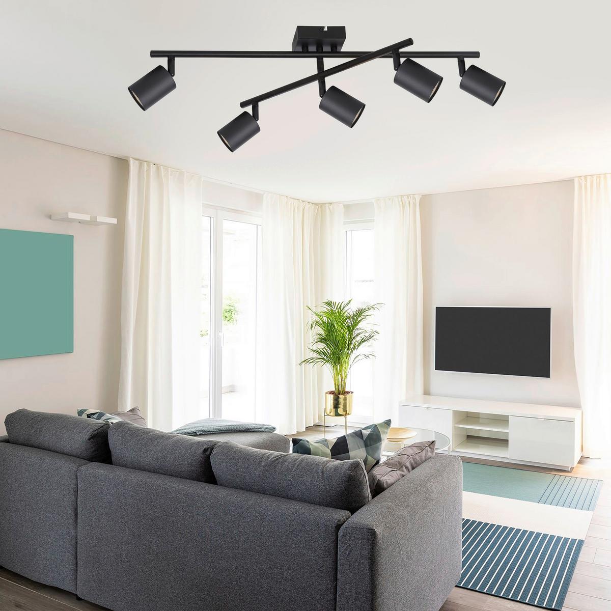 LAMPA SUFITOWA MAREEN - czarny, Trend, metal (70,5/36/20cm) - Novel