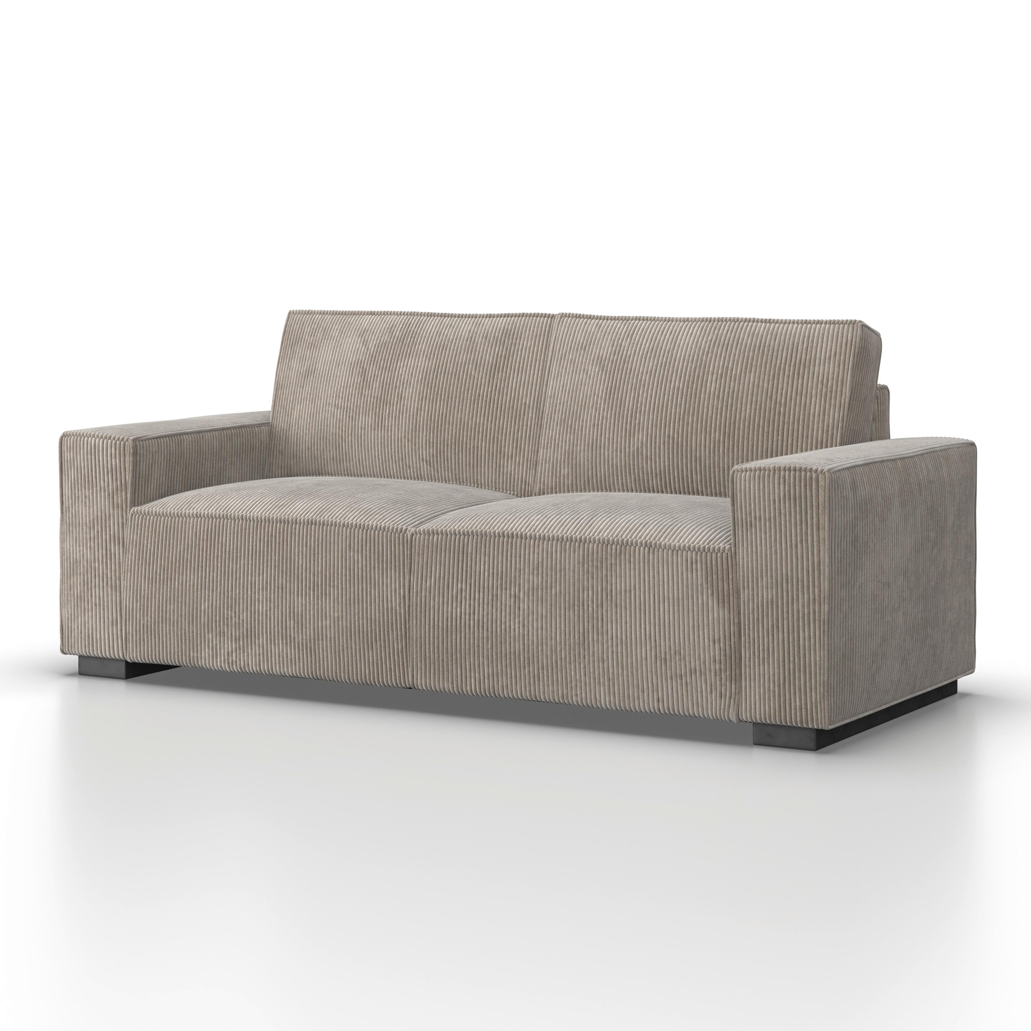 3-SITS SOFFA LIAM - beige/svart, Modern, trä/textil (210/84/90cm) - Bessagi Home