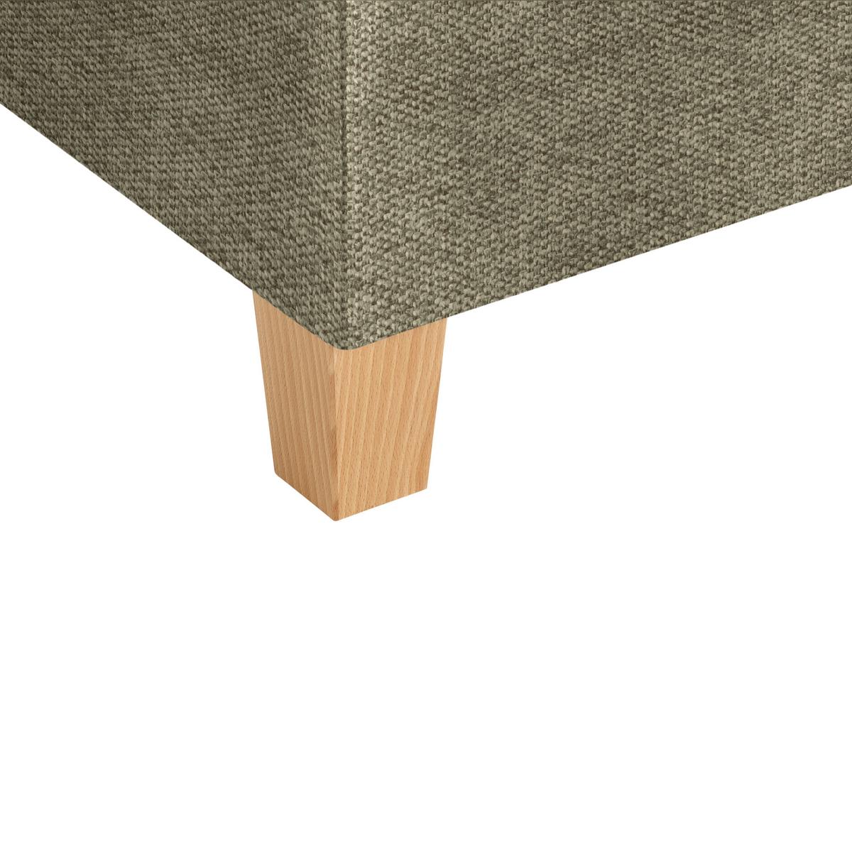 Kutna Garnitura Lille - maslinasto zelena/svijetlo smeđa, Moderno, tekstil/drvo (232/110/156cm) - Best Price