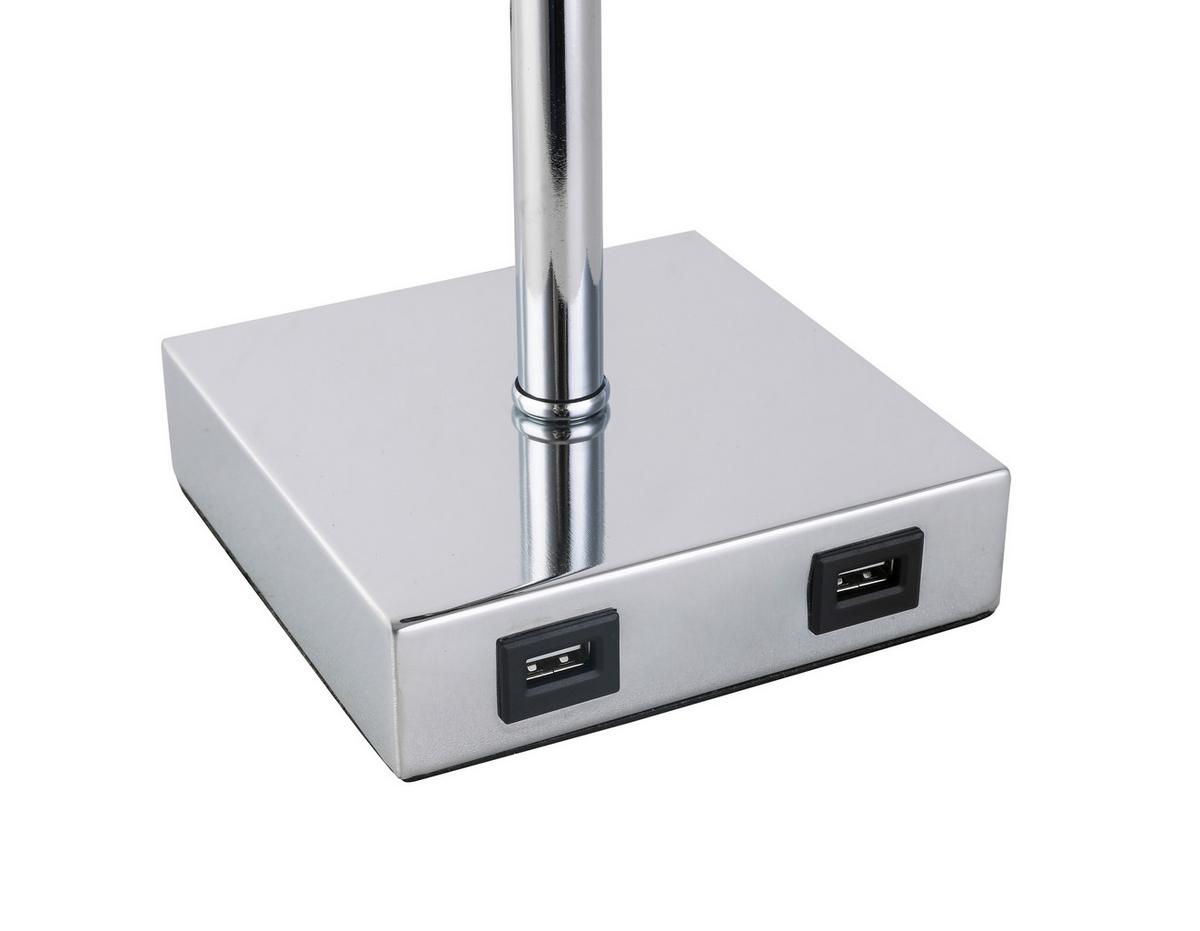 Veioză Sabato - culoare crom, Modern, metal (14,5/14,5/38,5cm) - Modern Living