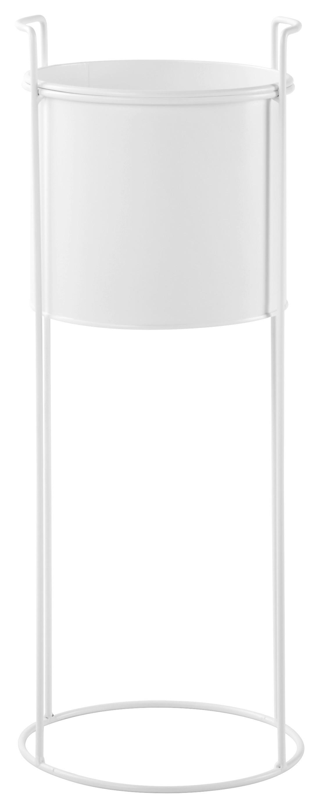 Virágállvány Trelleborg - fehér, Basics, fém (19/50cm) - Modern Living
