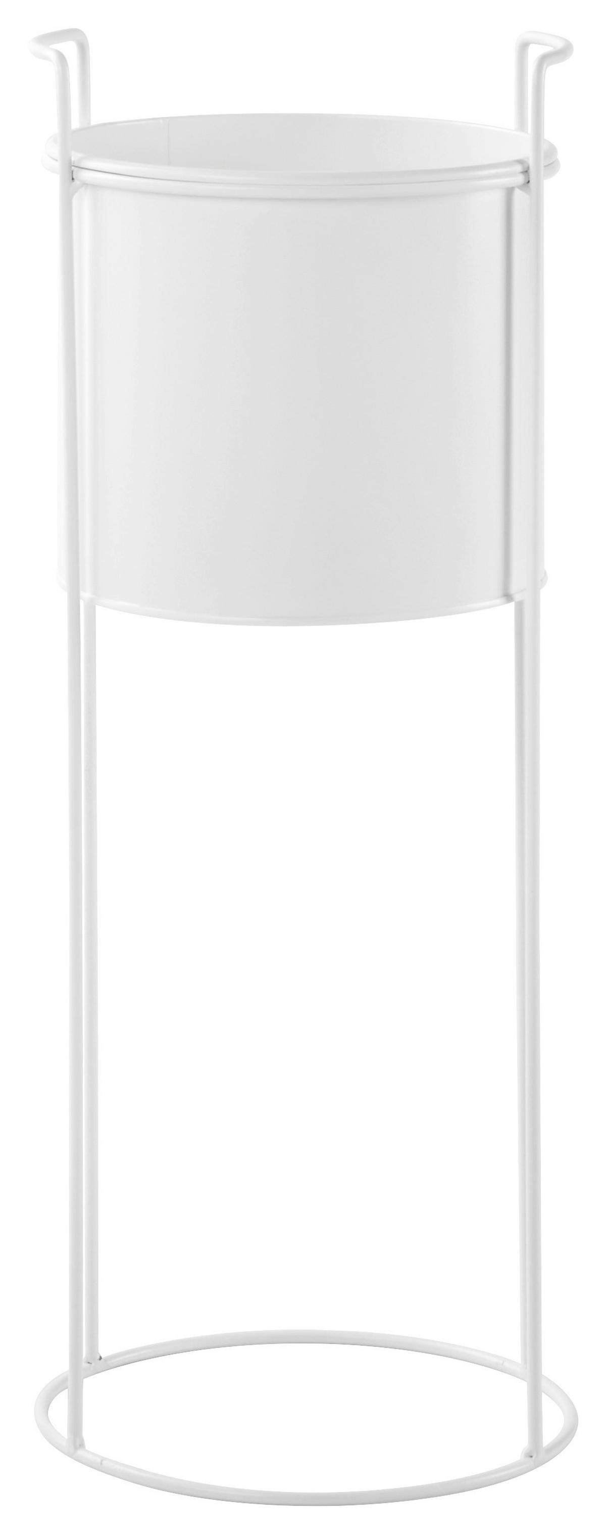 Virágállvány Trelleborg - fehér, Basics, fém (19/50cm) - Modern Living