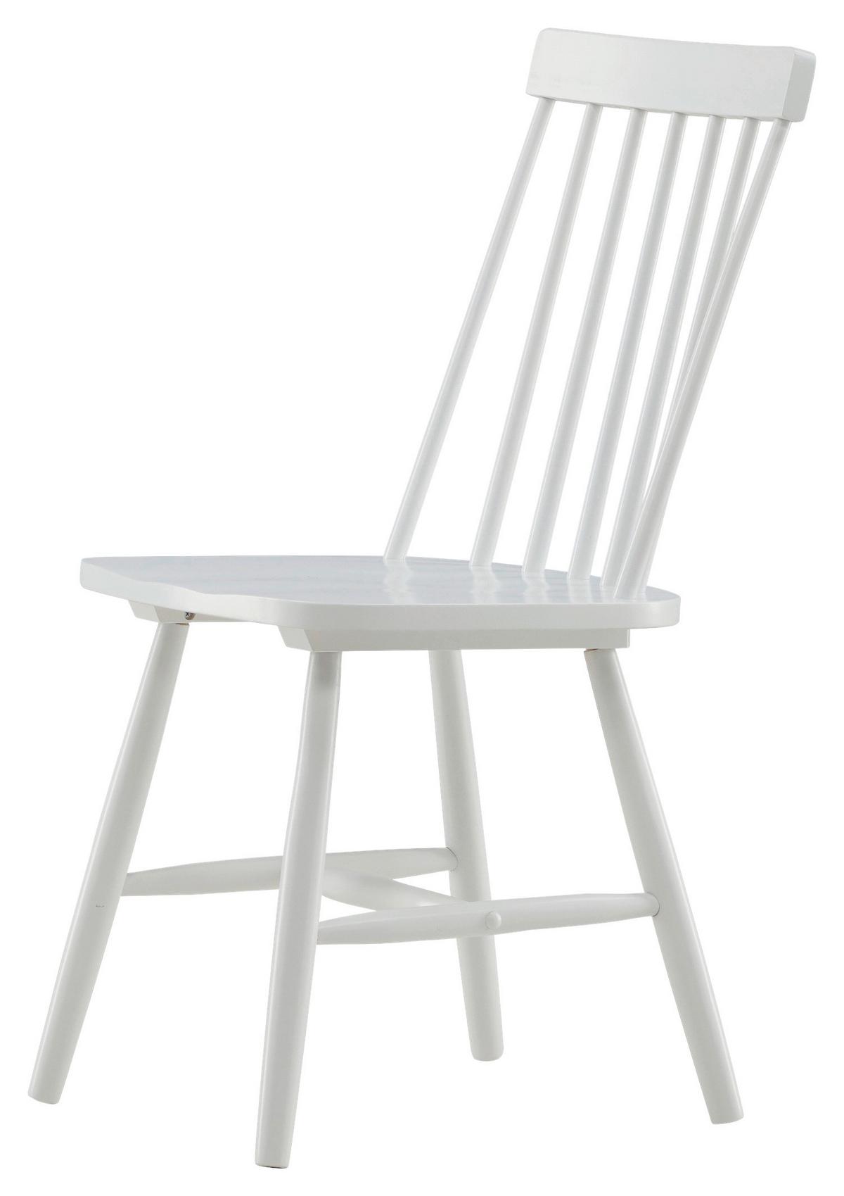 STUHL-SET LÖNNEBERGA - Weiß, Design, Holz (43/87/55cm) - Livetastic