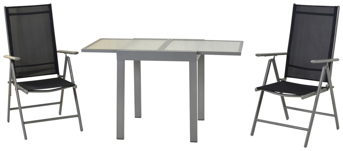Vrtni Set Amalfi, 3-Delno, Modra - modra/srebrne barve, Moderno, kovina/tekstil - Gardenson