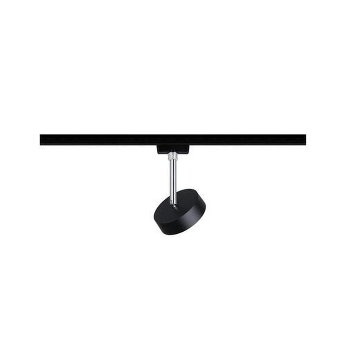 LED-Deckenleuchte Urail Spot Circle max. 5 Watt - Chromfarben/Schwarz, Design, Kunststoff/Metall (9,8/14,7/5cm) - Paulmann