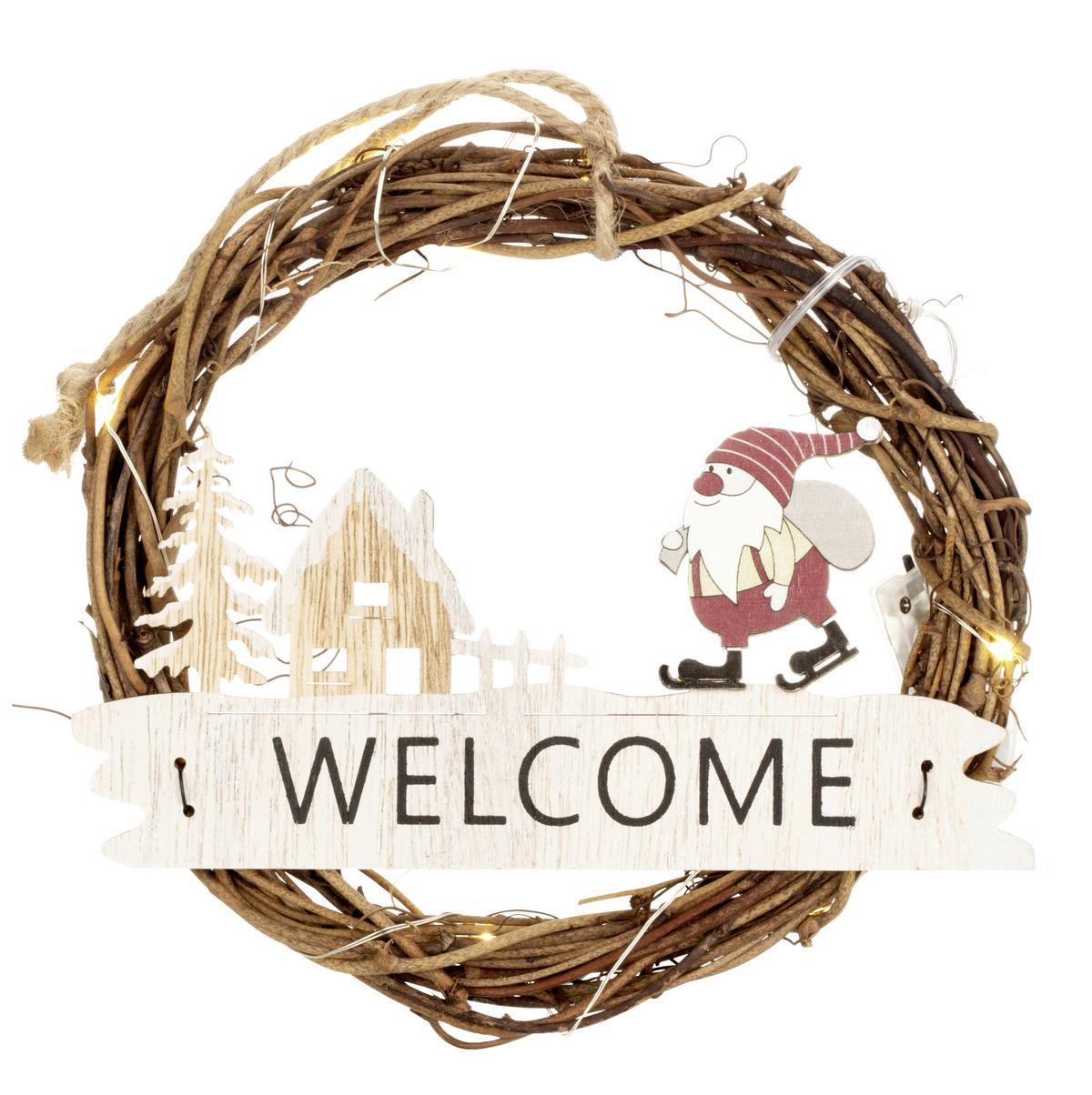 Okrasna Led-svetilka Rili -Paz- - rdeča/bela, Konvencionalno, kovina/umetna masa (18/3/18cm) - Modern Living