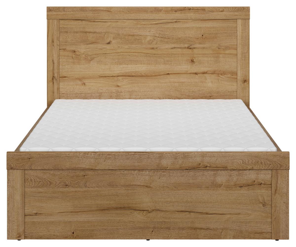 Bett Holten ca. 120x200 cm Eichefarben - Eichefarben/Schwarz, MODERN, Holzwerkstoff (120/200cm) - MID.YOU