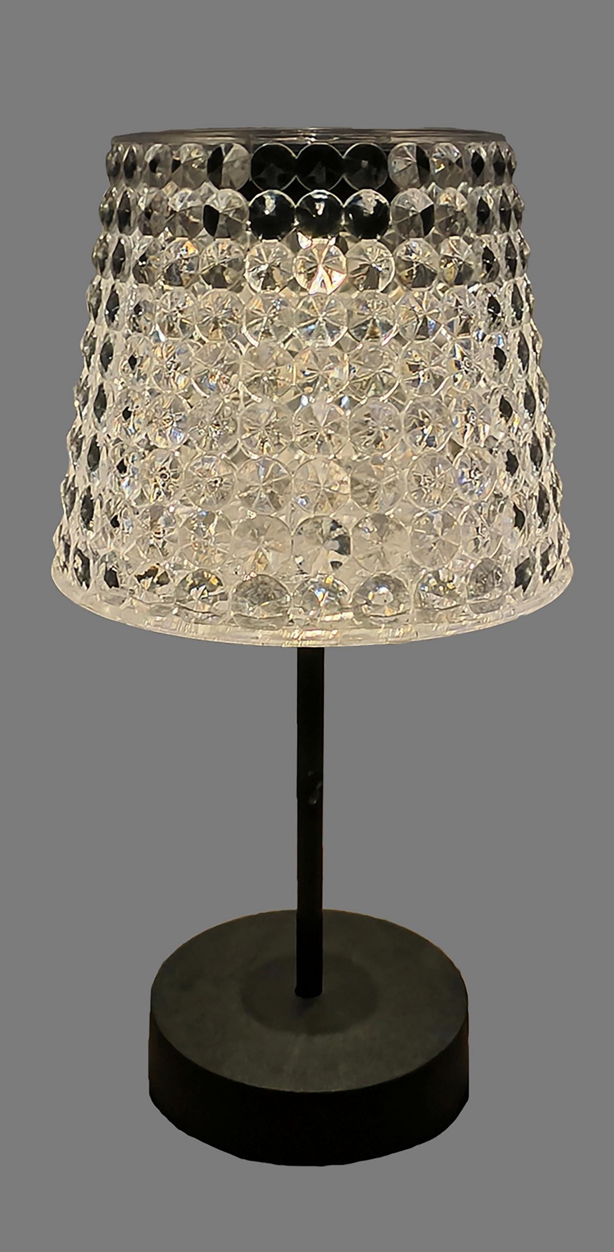LAMPA SOLARNA SUNCE - czarny/przezroczysty, Trend, tworzywo sztuczne (12,5/24cm) - Ambia Garden