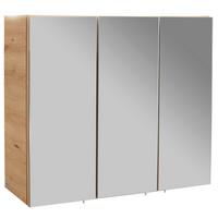 Omara Z Ogledalom Avensis 312 - barve hrasta/prozorno, Moderno, steklo/leseni material (75/73/20,5cm) - Mömax