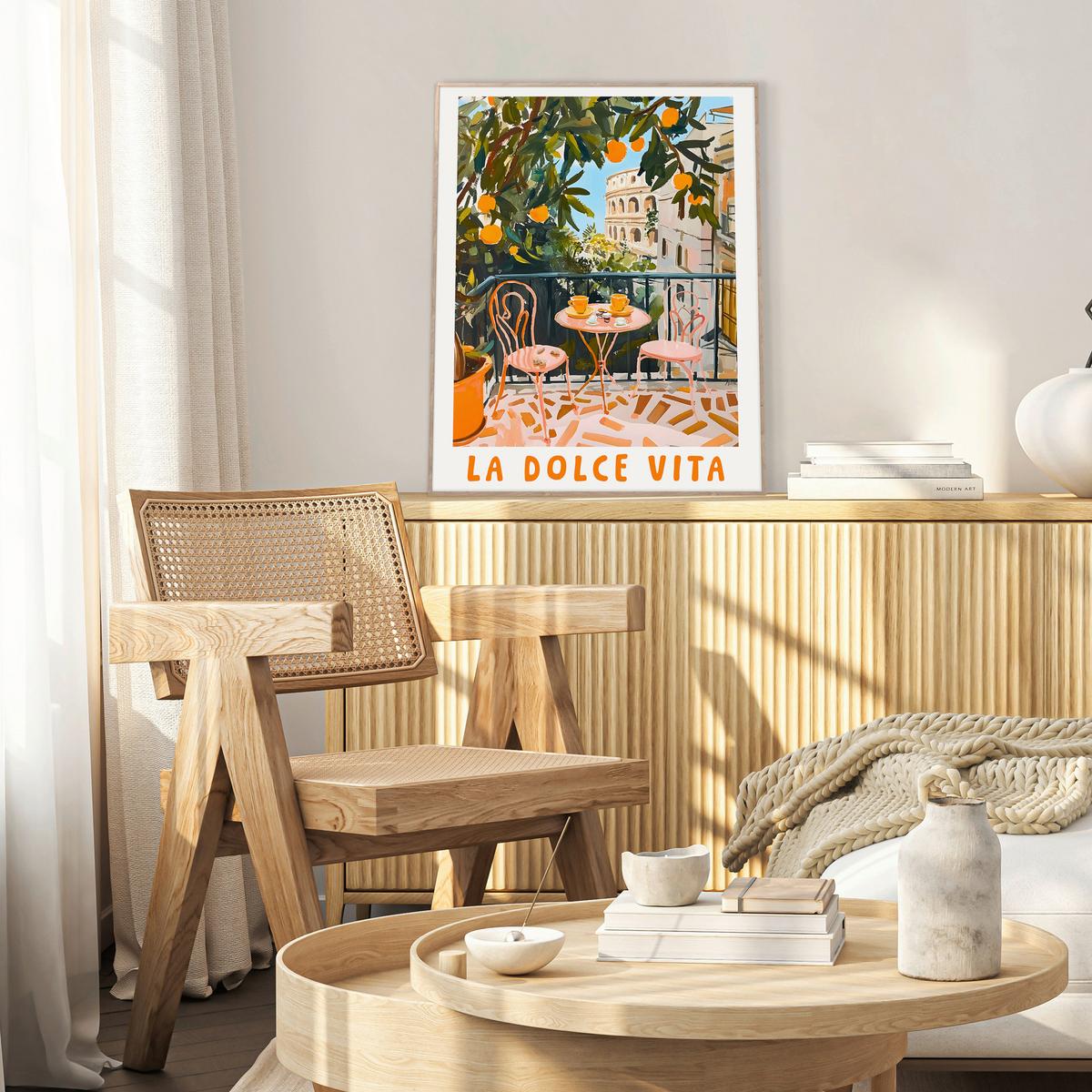 Bild Elena Multicolor ca. 50x70cm - Eichefarben/Multicolor, Konventionell, Papier/Holzwerkstoff (50/70cm) - Mömax