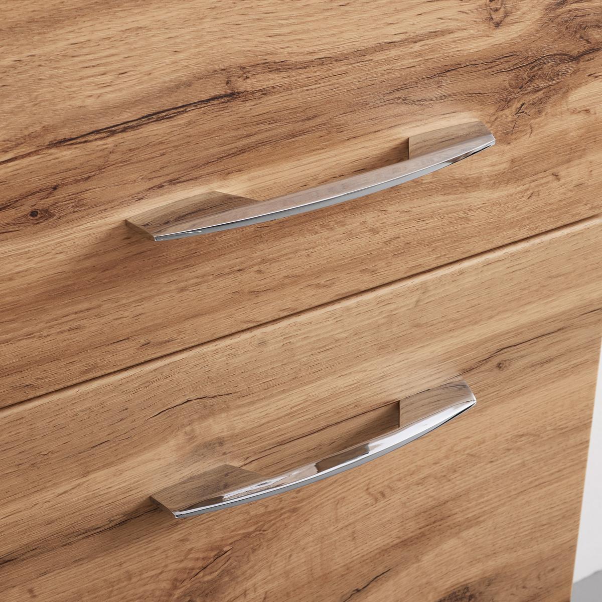 Dulap mediu Florida - culoare lemn stejar, Modern, material pe bază de lemn (40/130/35cm) - Premium Living