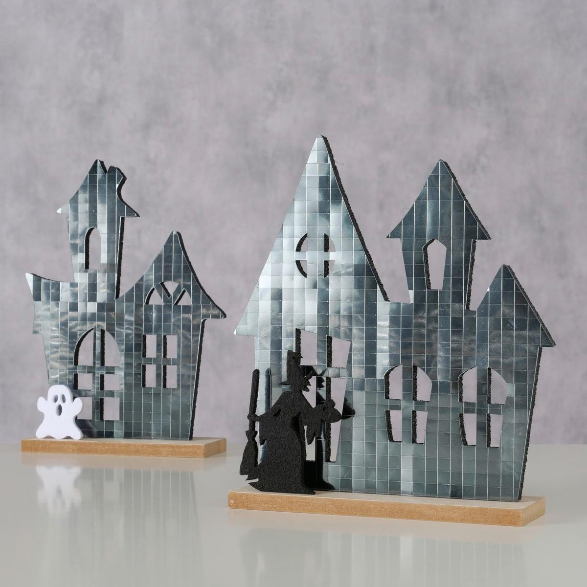 Dekohaus Boozar I diverse Modelle - Schwarz, KONVENTIONELL, Holzwerkstoff/Kunststoff (18,5/21/5cm) - Mömax