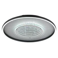 LED Mennyezeti Lámpa 68288d3 Mirrora - fekete/ezüstszínű, Design, műanyag/üveg (51,5/6,8cm) - Globo