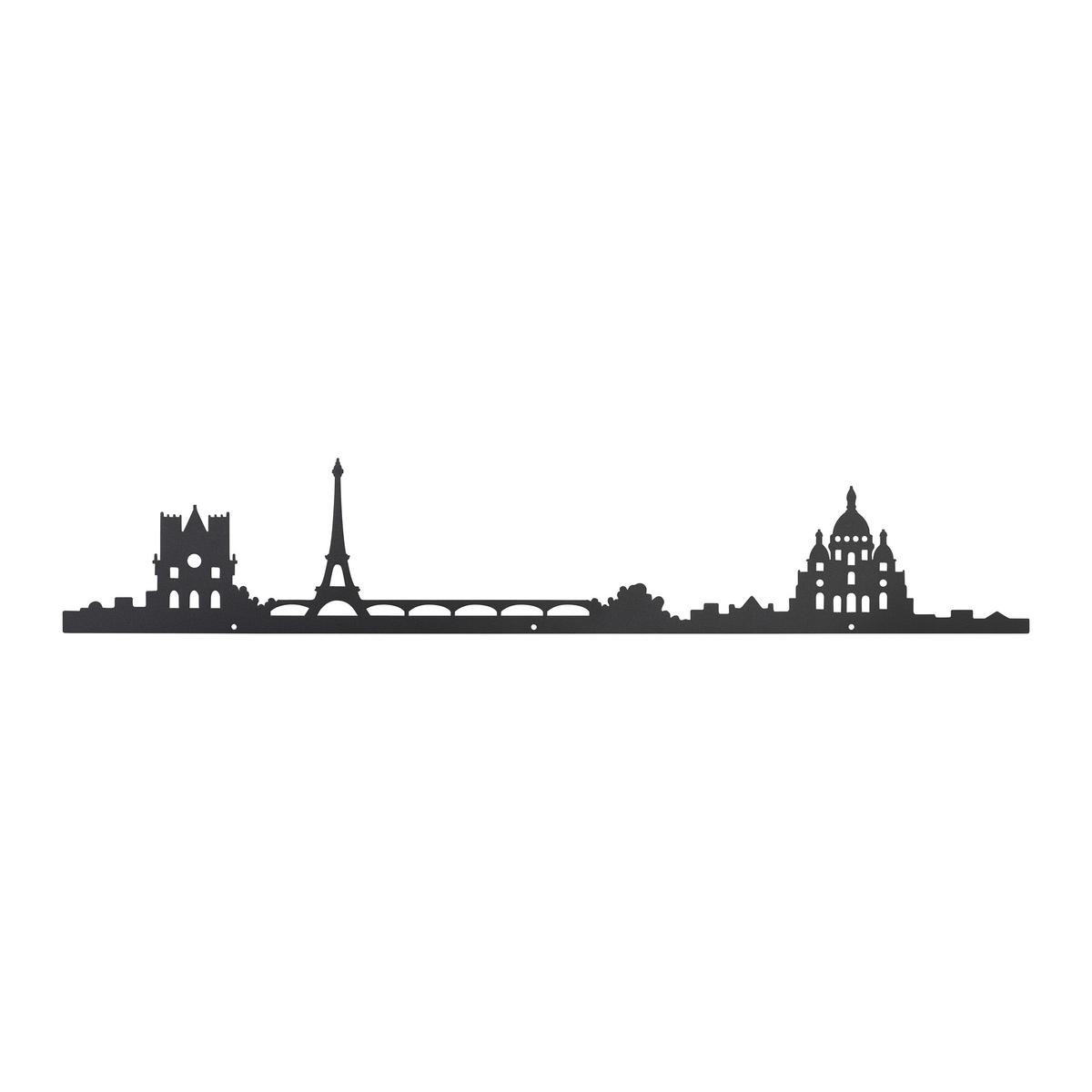 Zidna Dekoracija Skyline - crna, Konvencionalno, metal (55/10cm) - Modern Living