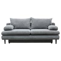 Trosjed Na Razvlačenje Fiore - svijetlo siva/crna, Design, tekstil/drvo (202/85/99cm) - Modern Living