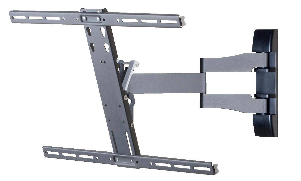 TV-Wandhalter WS 100 ca. 62x42 cm Schwarz - Schwarz, KONVENTIONELL, Metall (62/42/49cm) - MID.YOU