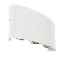 Außenwandleuchte Strato Weiß max. 6 Watt - Weiß, Trend, Metall (8/16,5/4,2cm) - MAYTONI