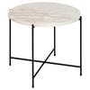 Stolić Avila - bijela/crna, Trend, kamen/metal (52/52/40cm) - Modern Living