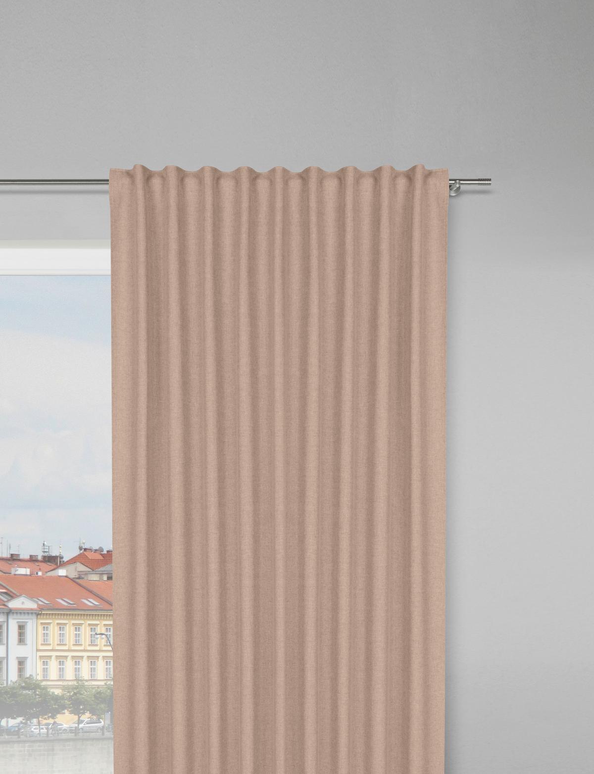 Fertigvorhang Ulrich Taupe ca. 135x245cm - Taupe, Textil (135/245cm) - Modern Living