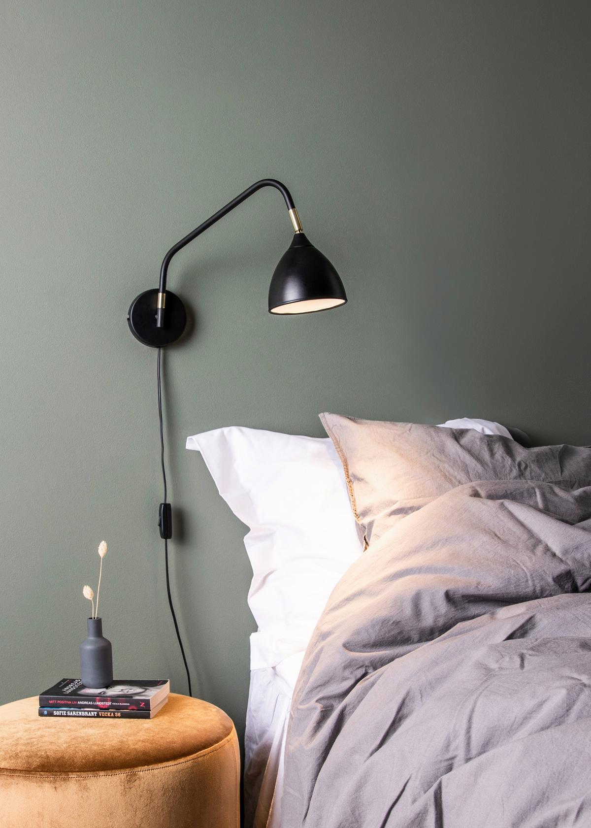 Wandleuchte Valencia Schwarz max. 6 Watt - Schwarz, Basics, Metall (45/12/22cm) - Markslöjd