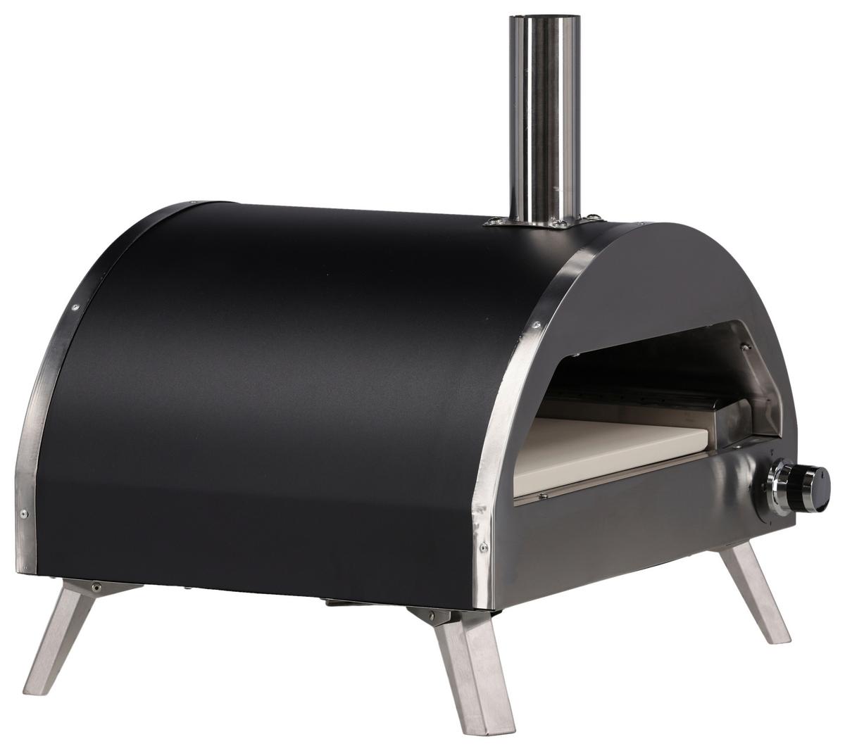 Pizzaofen Kerang ca. 56,3x56,5x54 cm Silber - Silberfarben, KONVENTIONELL, Metall (56,3/56,5/54cm) - Gardenson