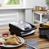 Tischgrill Tefal - Edelstahlfarben/Schwarz, KONVENTIONELL (20/36/28cm) - Tefal