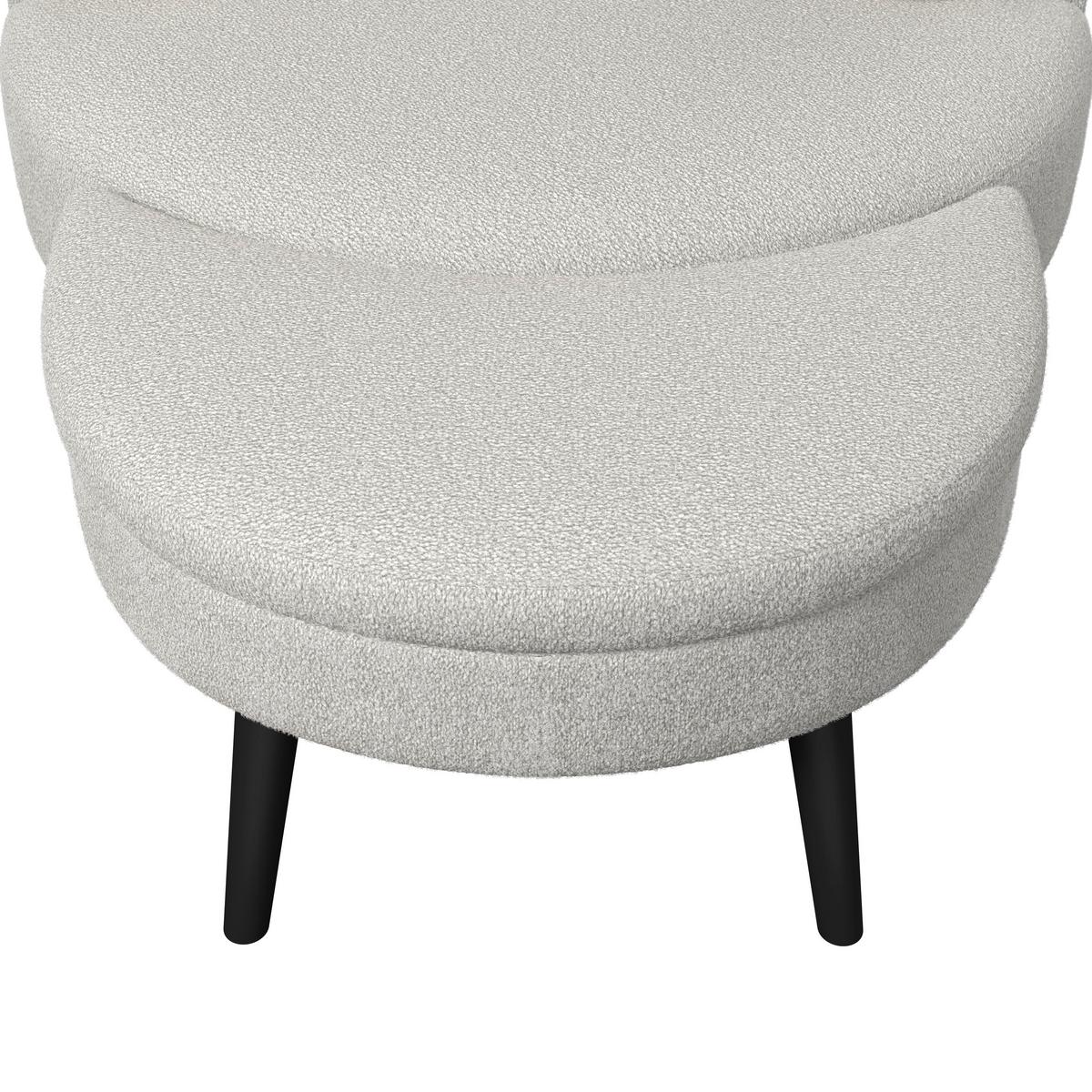 FOTOLIU BIANCA - gri, Modern, lemn/textil (109/83/148cm) - Bessagi Home