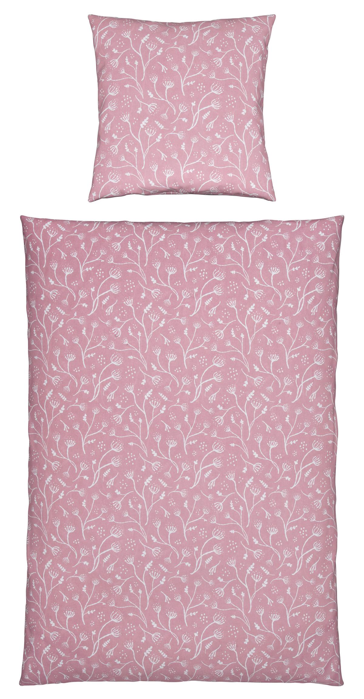 Bettwäsche Frida Mauve ca. 135x200cm - Mauve, KONVENTIONELL, Textil (135/200cm) - Modern Living