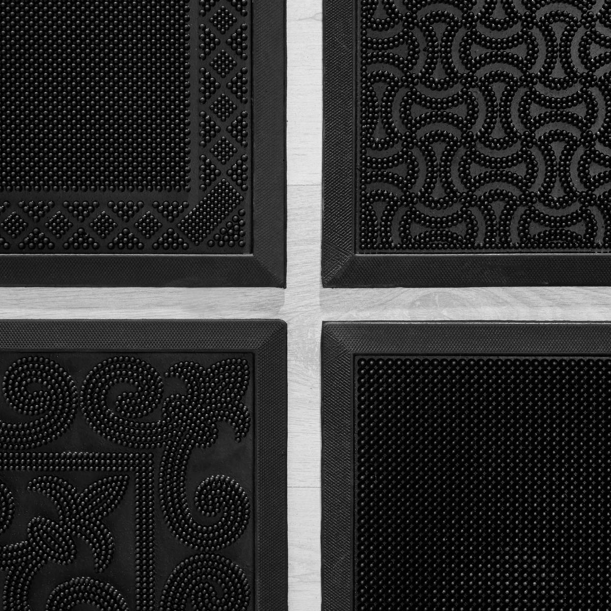 Fußmatte Linus in Schwarz ca.60x80cm - Schwarz, Kunststoff (60/80cm) - Mömax