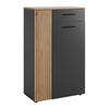 SKOSKÅP CADIX -EXKLUSIV- - svart/antracit, Modern, trämaterial/plast (69/110/36cm) - Mömax