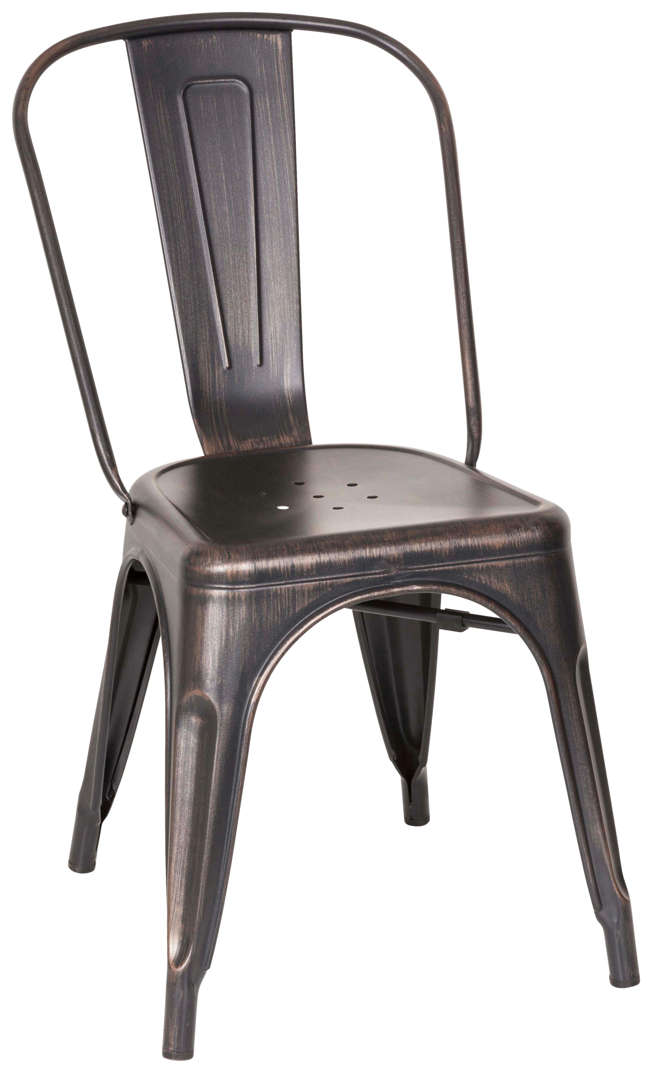 Stol Vantaggio Comfort, Črna, Zlata - zlate barve/črna, Basics, kovina (44/84/54cm) - MID.YOU