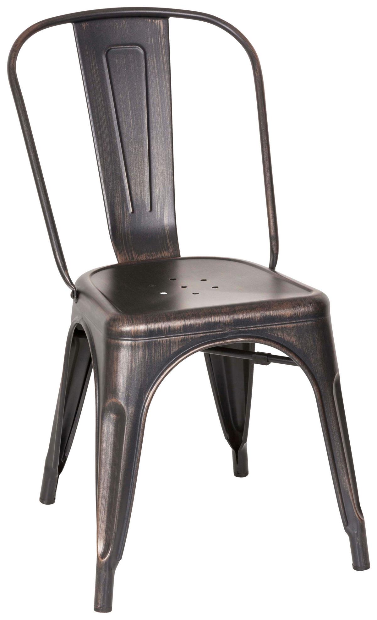 Stol Vantaggio Comfort, Črna, Zlata - zlate barve/črna, Basics, kovina (44/84/54cm) - MID.YOU