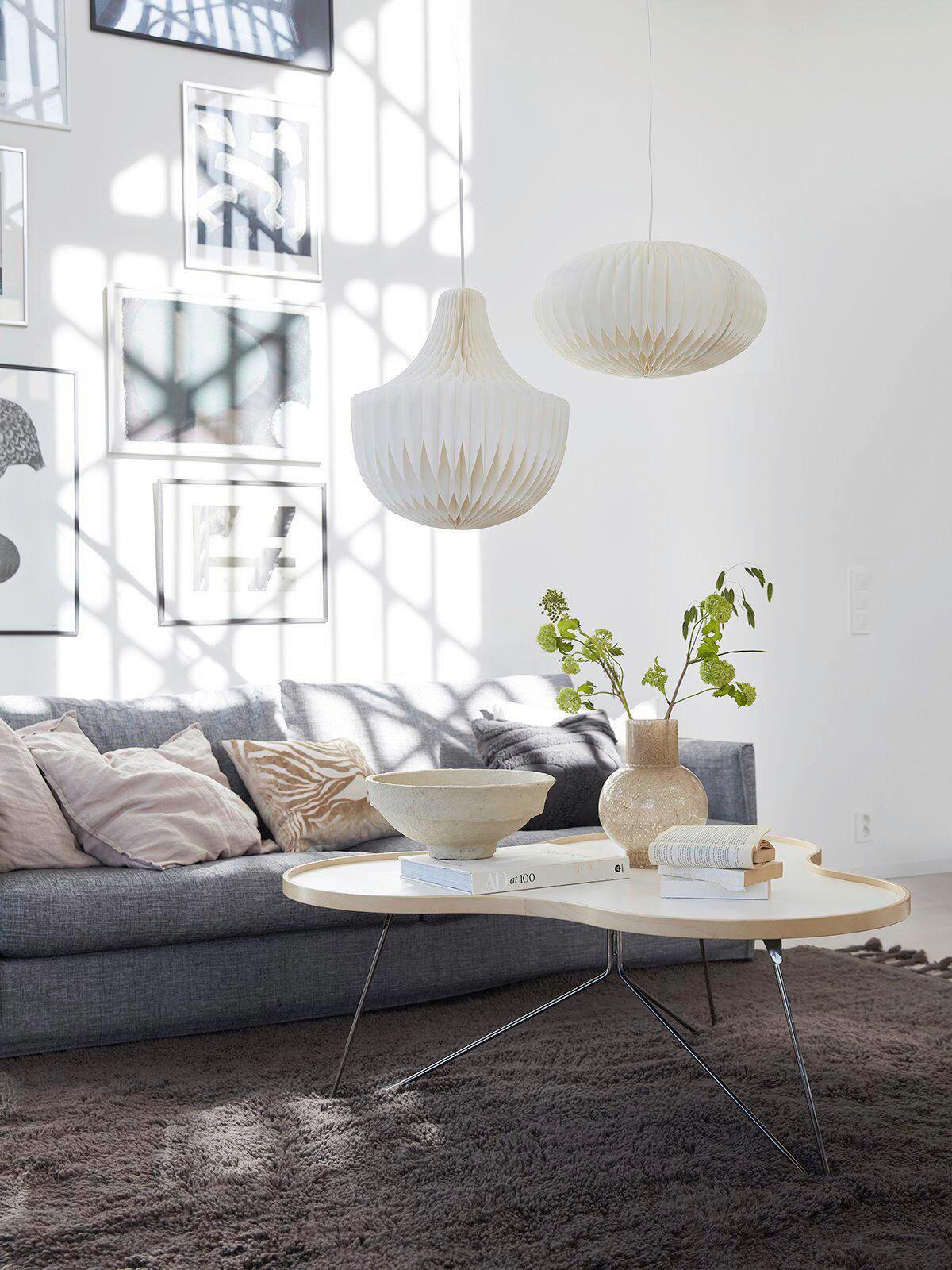 ABAŻUR 3954010 VICKY - biały, Natur, papier (40/40cm)