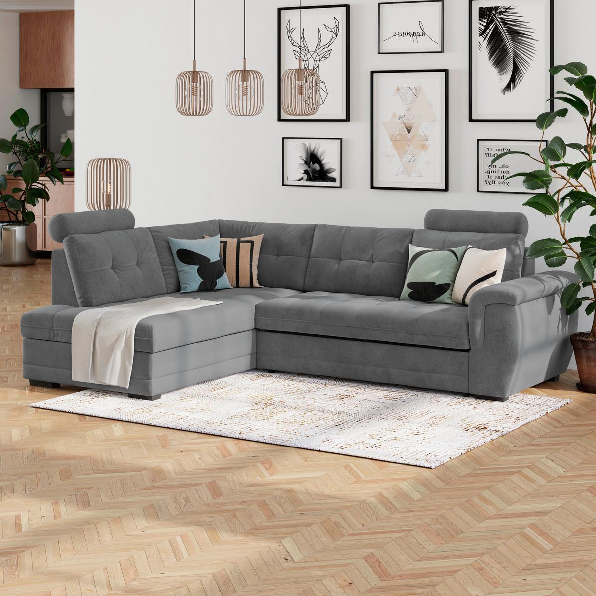 Coltar FALCO NEW - antracit, Konventionell, textil (251/183cm) - Mömax