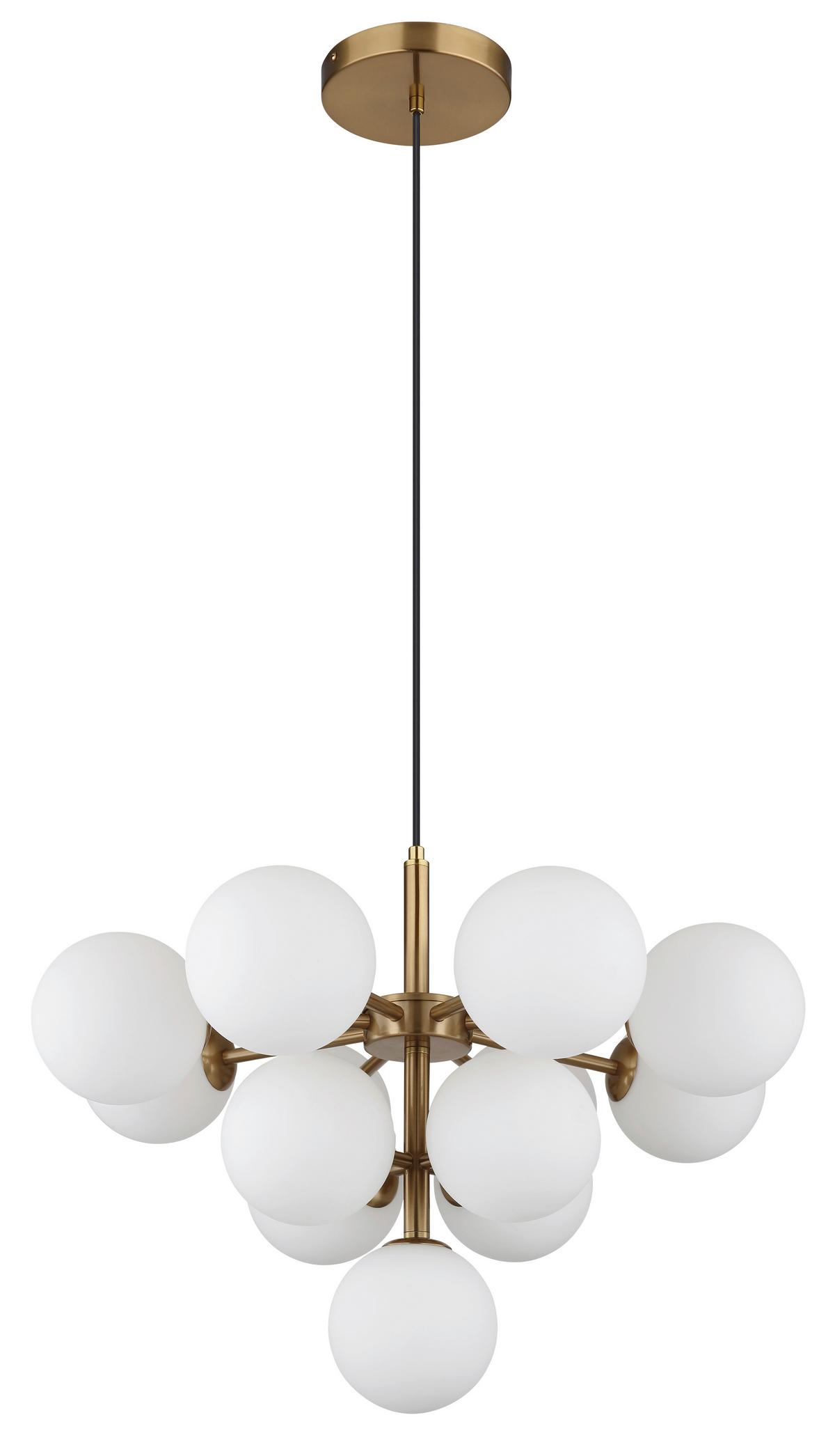 Viseča Svetilka Grappy - zlate barve, Design, kovina/steklo (56/120cm) - Globo