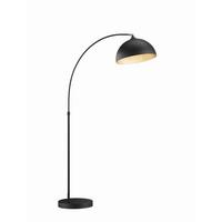 Stehleuchte Leitung max. 40 Watt - Goldfarben/Schwarz, Design, Metall (65/65/160-200cm) - Fischer & Honsel